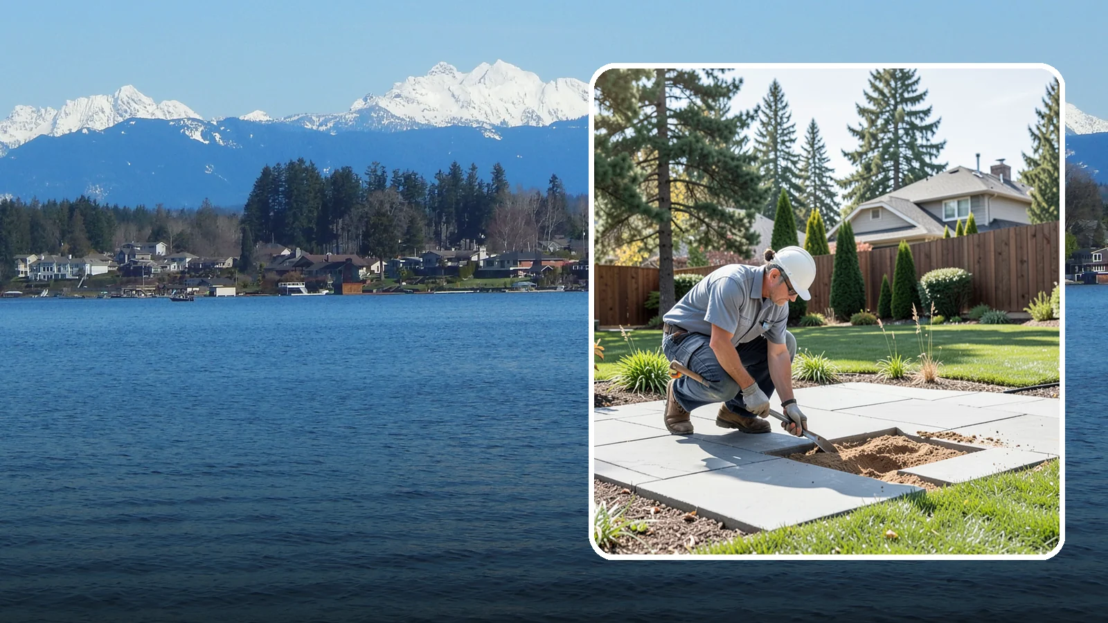 Paver Repair & Releveling in Lake Stevens, Snohomish County, WA - Repair of sunken, shifted, or damaged pavers to restore a smooth, level, safe surface.