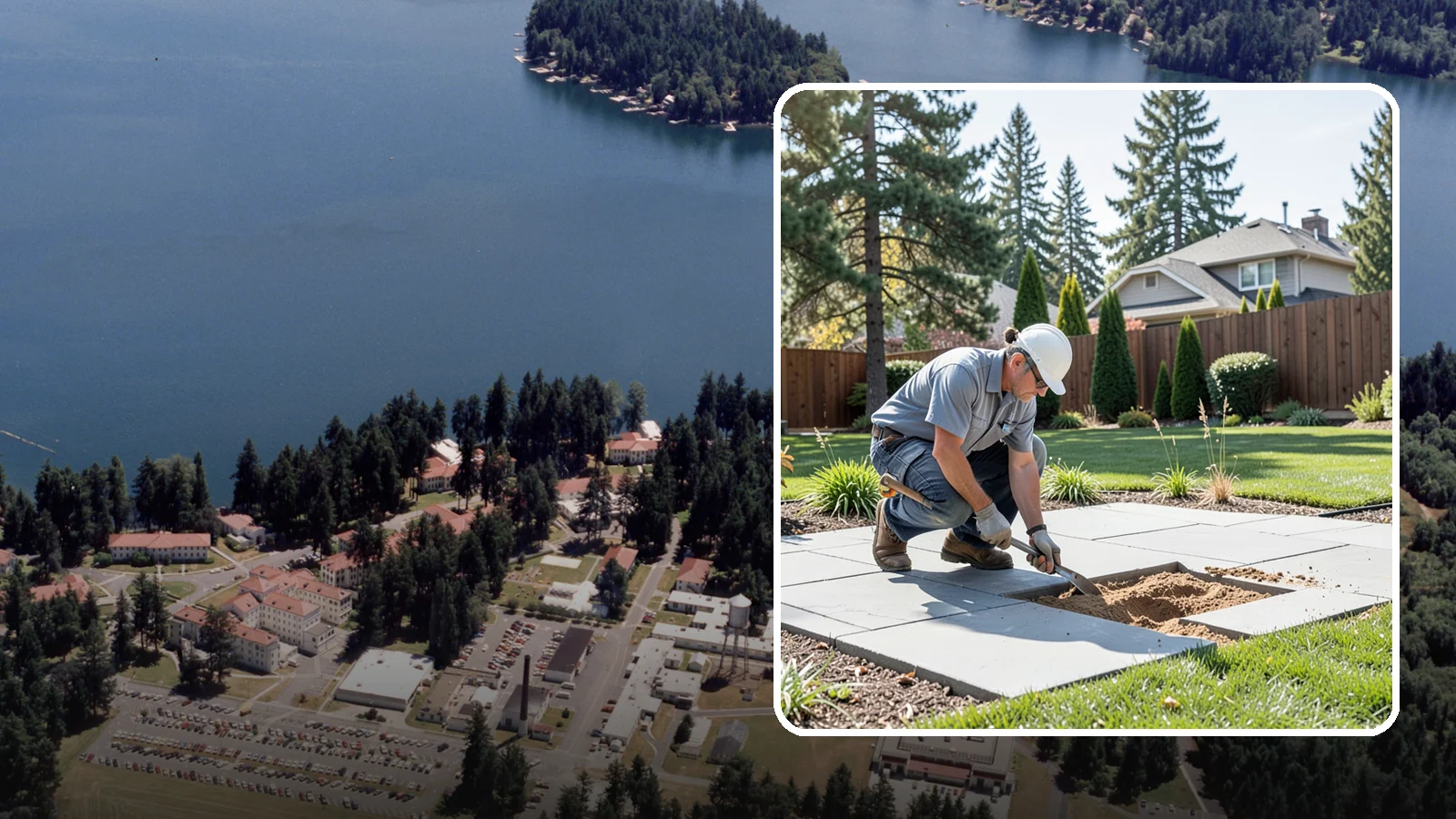 Paver Repair & Releveling in Lakewood, Pierce County, WA - Repair of sunken, shifted, or damaged pavers to restore a smooth, level, safe surface.
