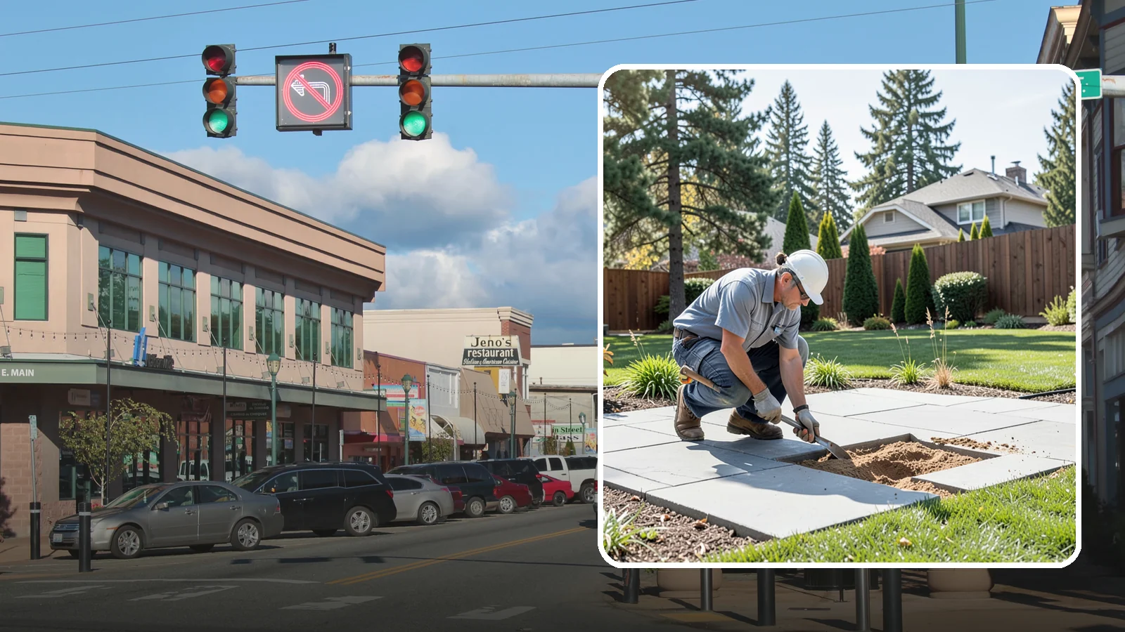 Paver Repair & Releveling in Monroe, Snohomish County, WA - Repair of sunken, shifted, or damaged pavers to restore a smooth, level, safe surface.