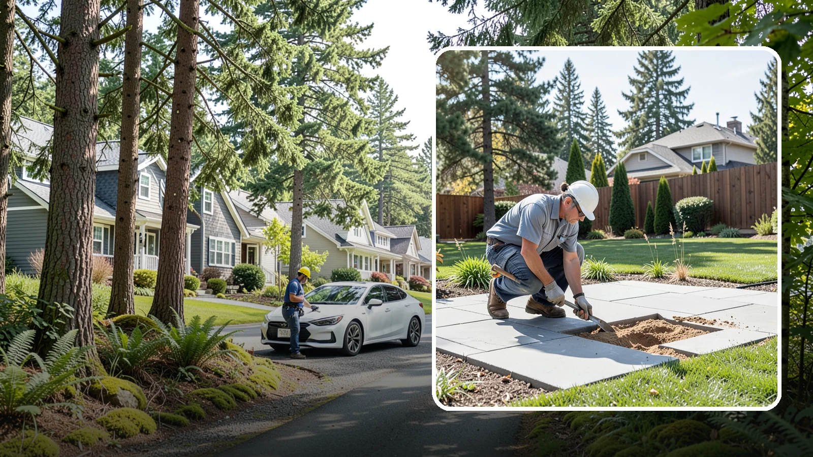 Paver Repair & Releveling in Normandy Park, King County, WA - Repair of sunken, shifted, or damaged pavers to restore a smooth, level, safe surface.