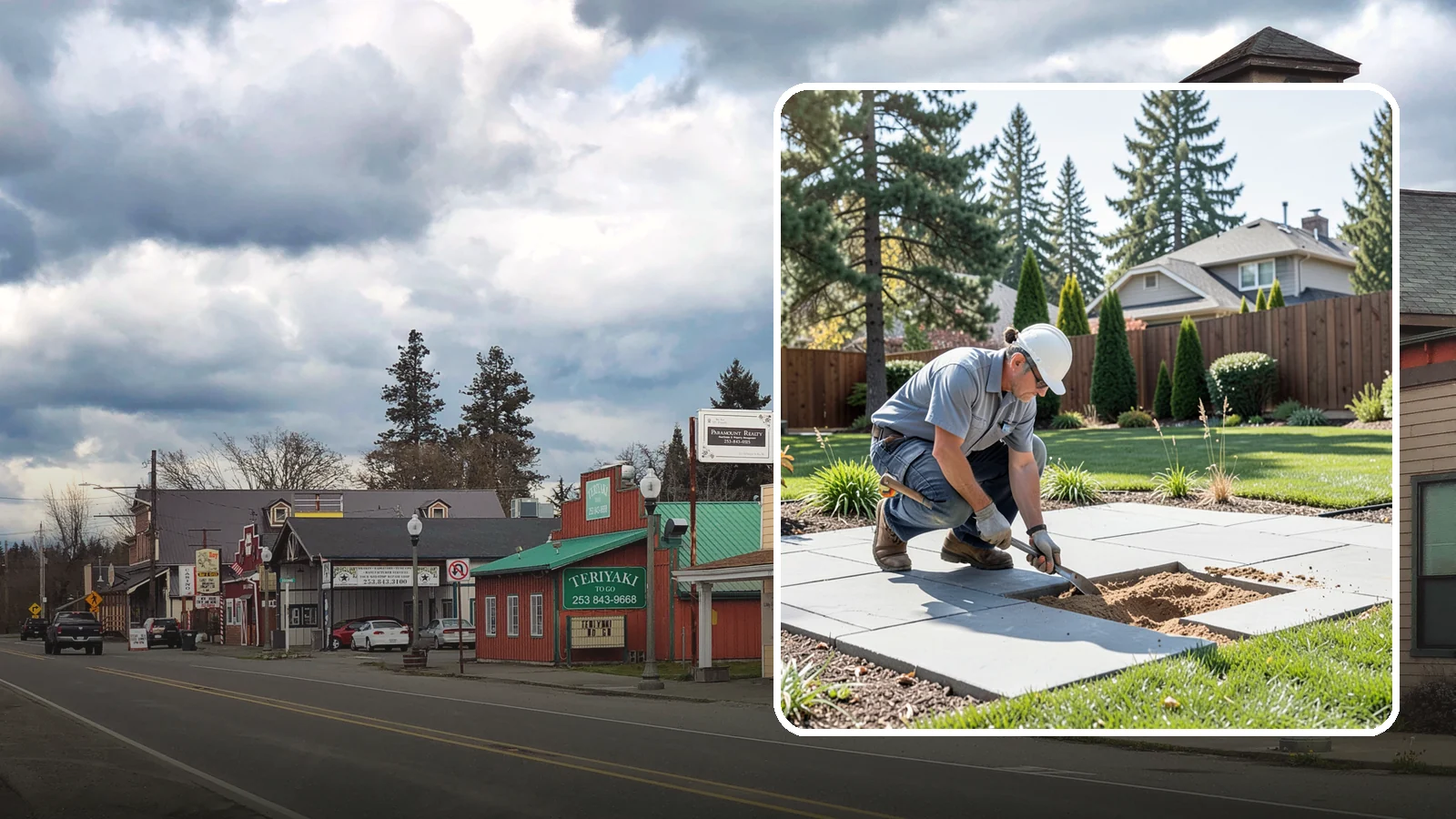Paver Repair & Releveling in Roy, Pierce County, WA - Repair of sunken, shifted, or damaged pavers to restore a smooth, level, safe surface.