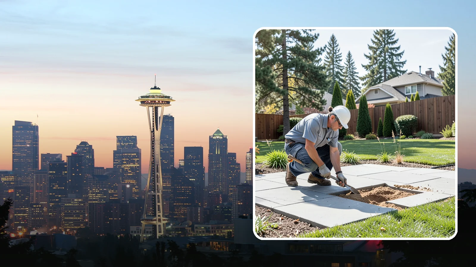 Paver Repair & Releveling in Seattle, King County, WA - Repair of sunken, shifted, or damaged pavers to restore a smooth, level, safe surface.