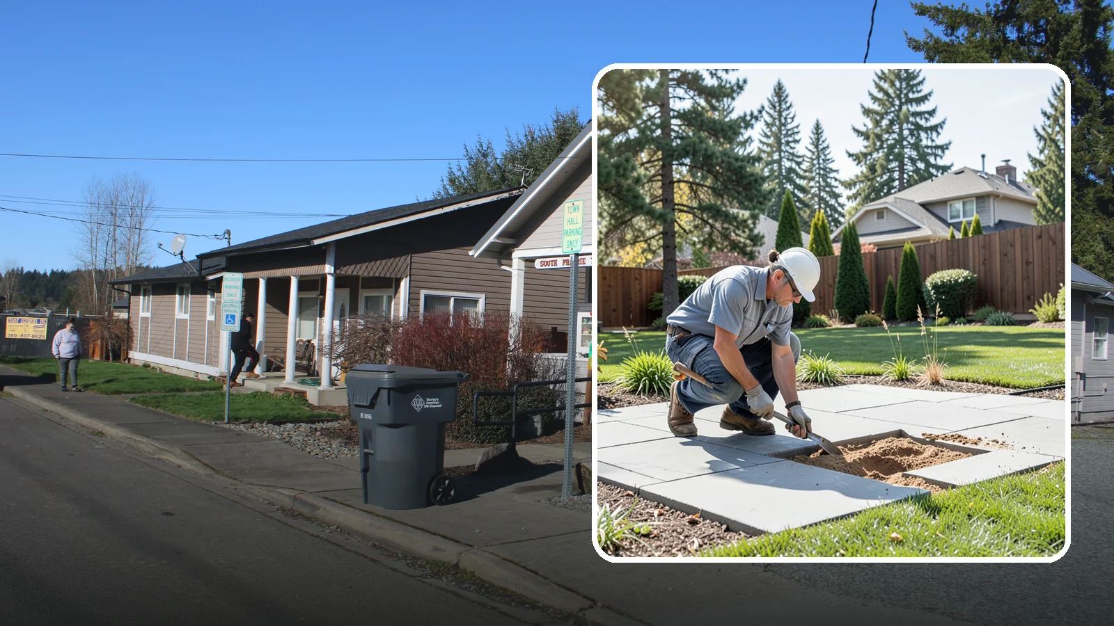Paver Repair & Releveling in South Prairie, Pierce County, WA - Repair of sunken, shifted, or damaged pavers to restore a smooth, level, safe surface.
