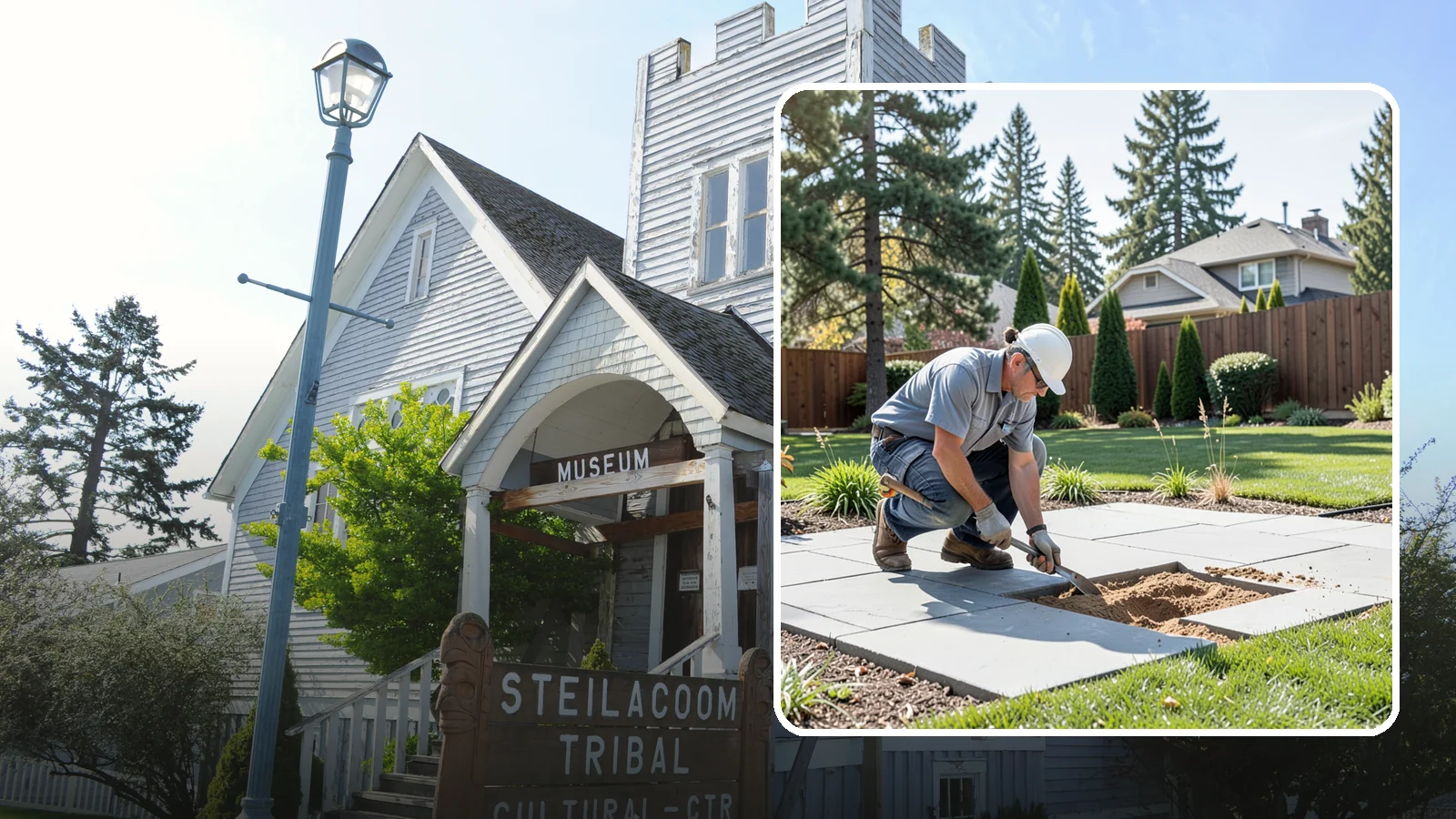 Paver Repair & Releveling in Steilacoom, Pierce County, WA - Repair of sunken, shifted, or damaged pavers to restore a smooth, level, safe surface.