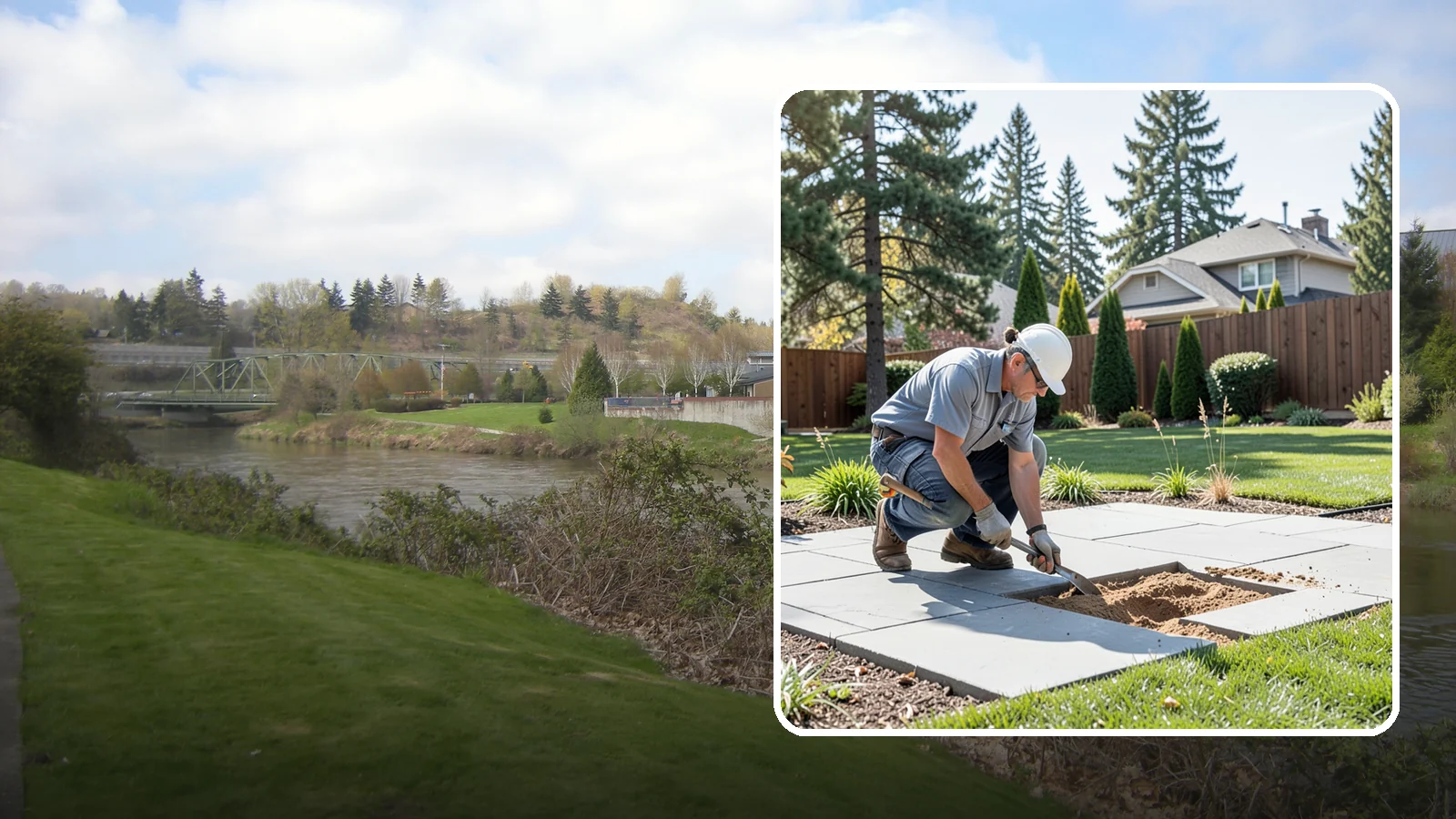 Paver Repair & Releveling in Tukwila, King County, WA - Repair of sunken, shifted, or damaged pavers to restore a smooth, level, safe surface.