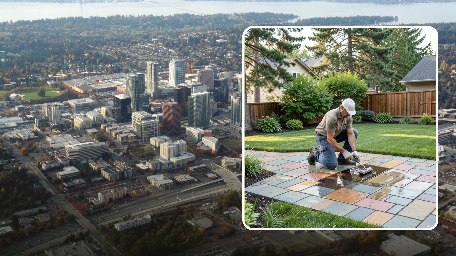 Paver Sealing in Bellevue, King County, WA - Protective sealing that guards pavers against stains, weeds, and weather while enriching their color.