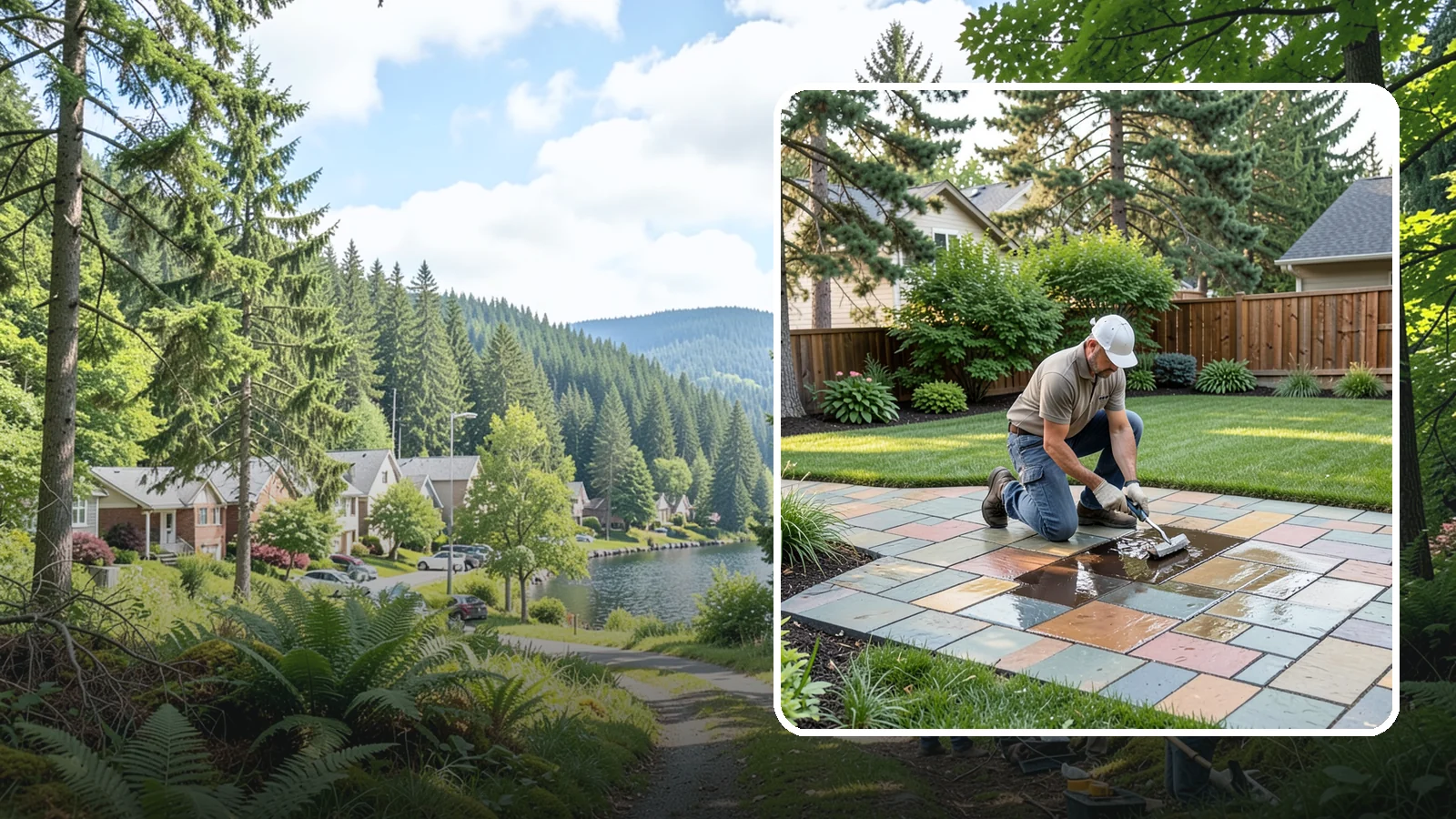 Paver Sealing in Lake Forest Park, King County, WA - Protective sealing that guards pavers against stains, weeds, and weather while enriching their color.