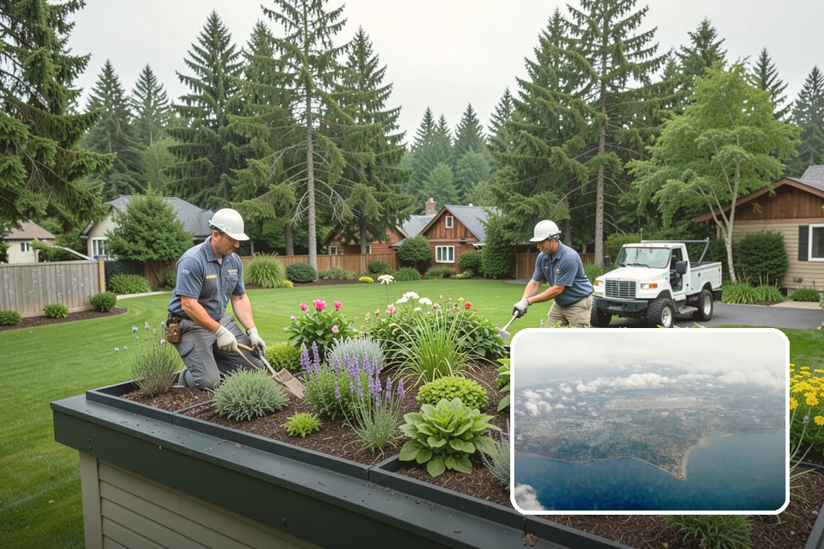 Pavilion Installation in Burien, King County, WA - A fully sheltered outdoor room