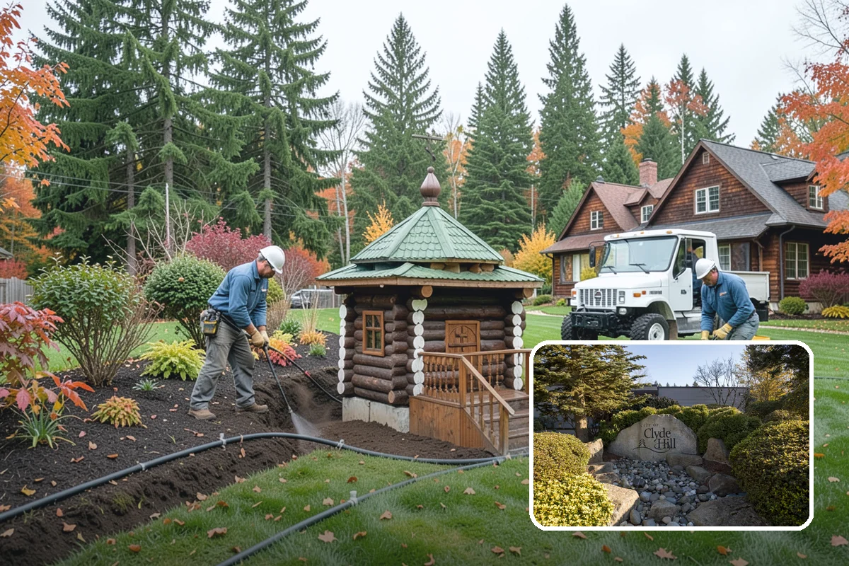 Pavilion Installation in Clyde Hill, King County, WA - A fully sheltered outdoor room