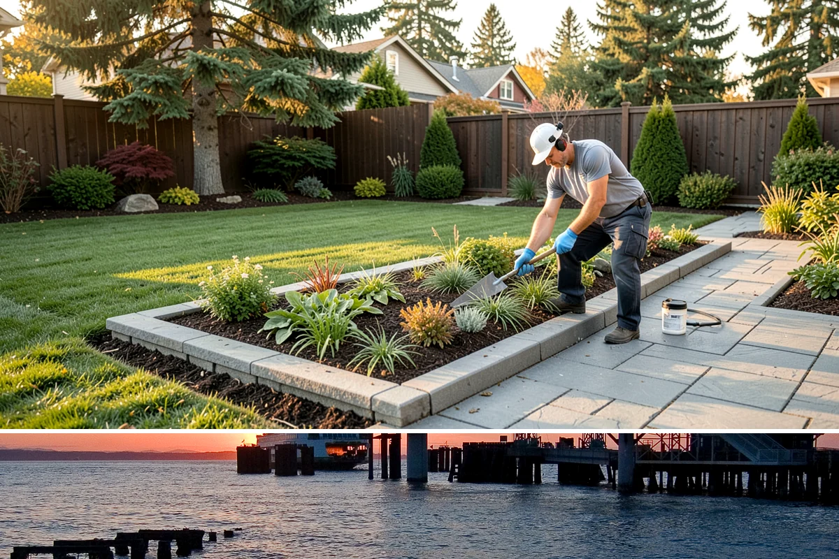 Pavilion Installation in Edmonds, Snohomish County, WA - Best built spring through fall.