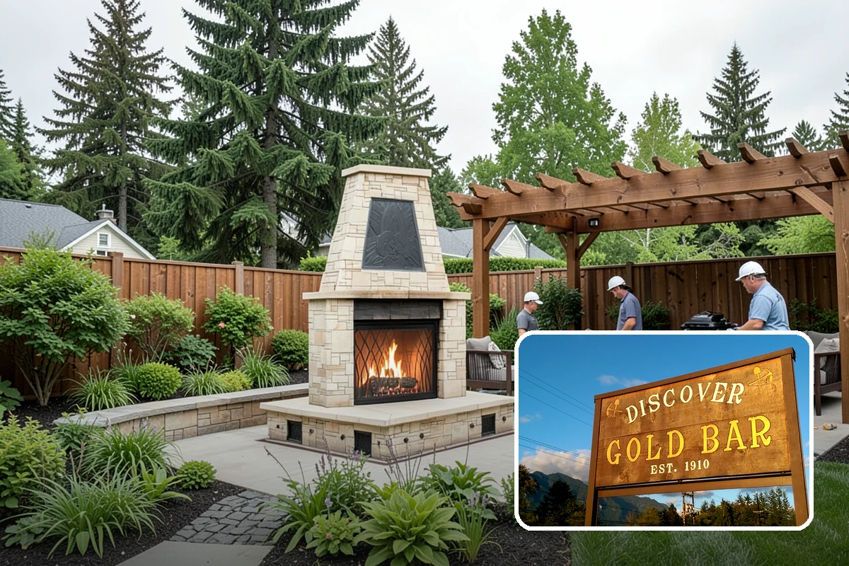 Pavilion Installation in Gold Bar, Snohomish County, WA - A fully sheltered outdoor room