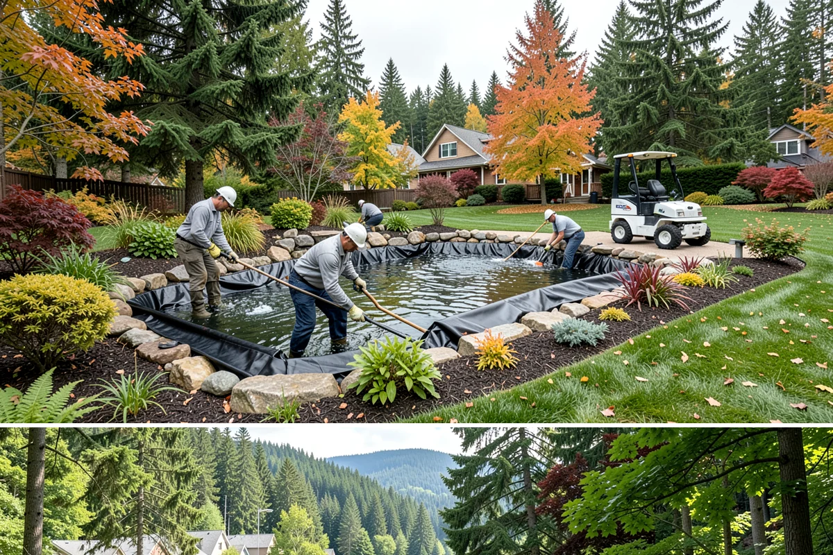 Pavilion Installation in Lake Forest Park, King County, WA - Best built spring through fall.
