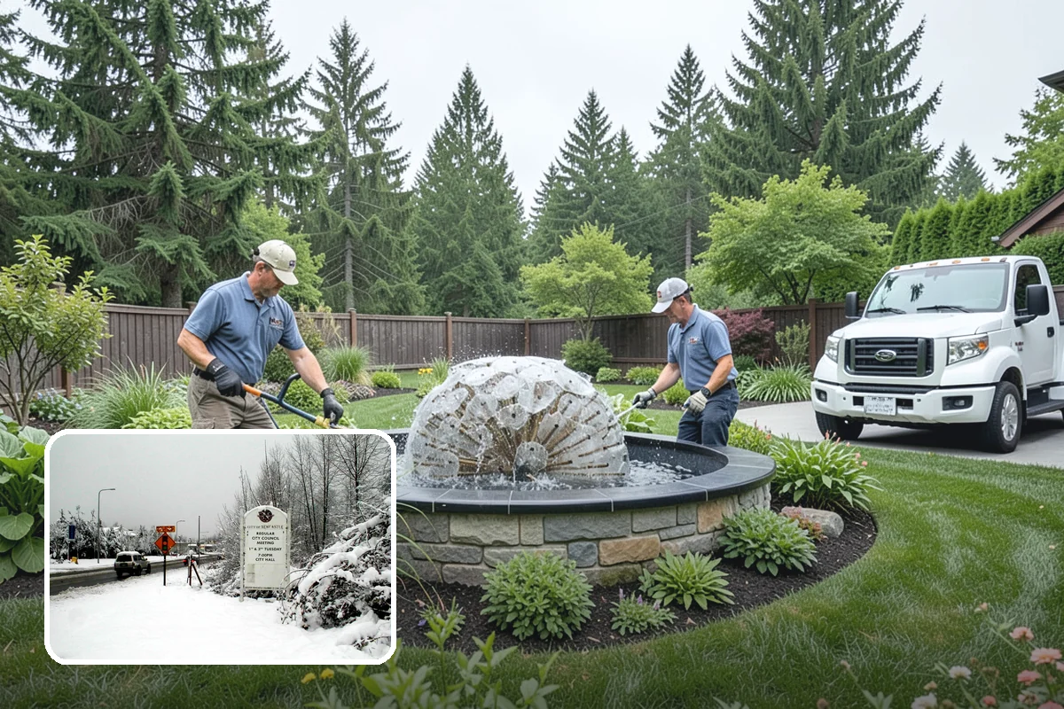 Pavilion Installation in Newcastle, King County, WA - A fully sheltered outdoor room