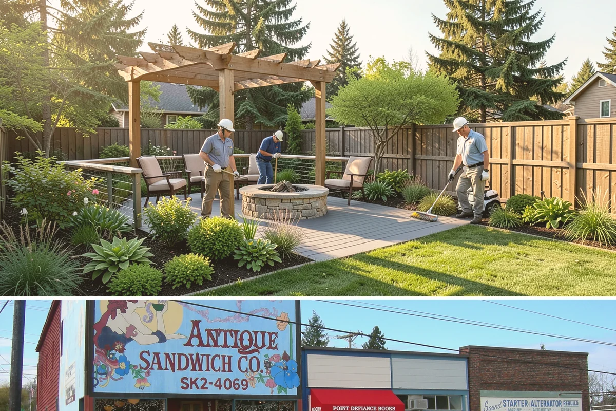 Pavilion Installation in Ruston, Pierce County, WA - Best built spring through fall.