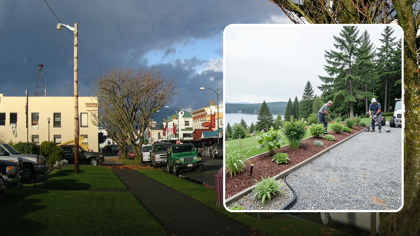 Pea Gravel Installation in Arlington, Snohomish County, WA - Smooth, rounded 3/8-inch stone that gives Puget Sound pathways and patios a soft, walkable finish.