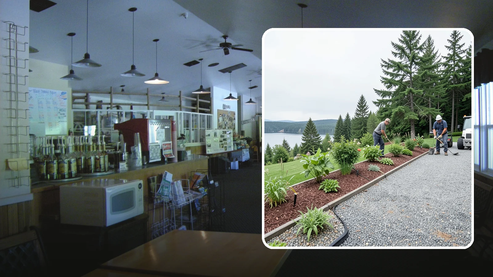 Pea Gravel Installation in Black Diamond, King County, WA - Smooth, rounded 3/8-inch stone that gives Puget Sound pathways and patios a soft, walkable finish.