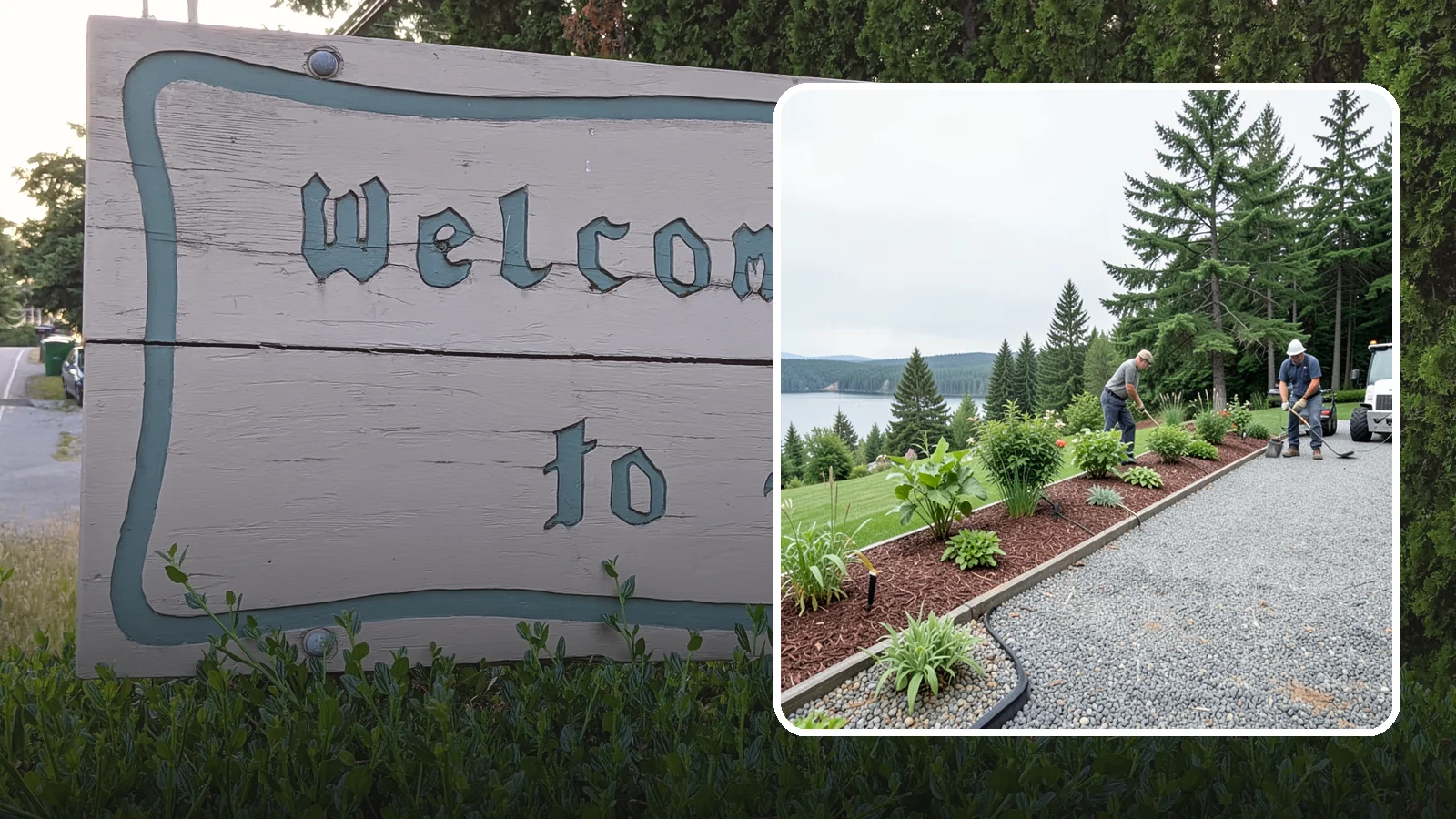 Pea Gravel Installation in Brier, Snohomish County, WA - Smooth, rounded 3/8-inch stone that gives Puget Sound pathways and patios a soft, walkable finish.