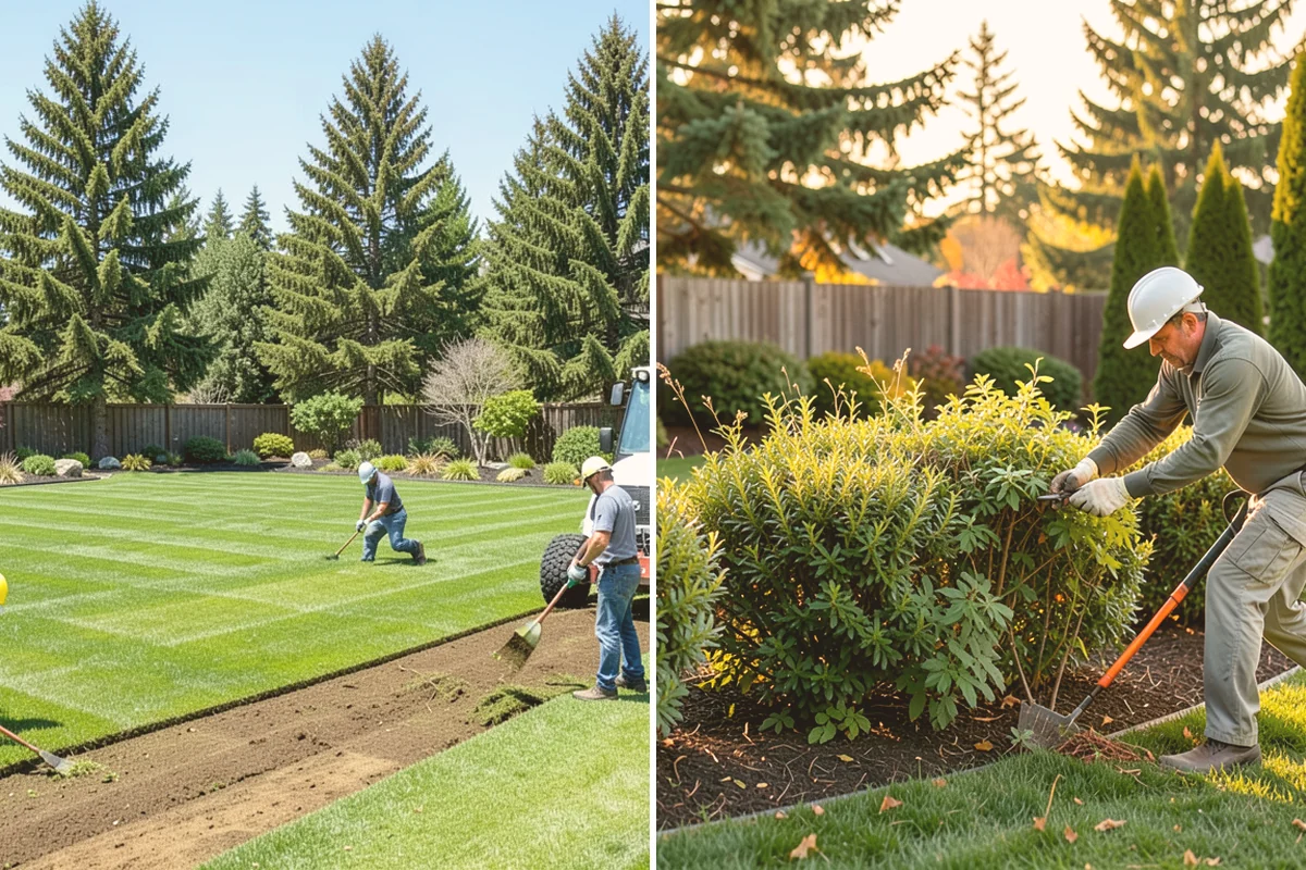 Pea Gravel Installation in Brier, Snohomish County, WA - Grade and slope the area for positive drainage away from structures