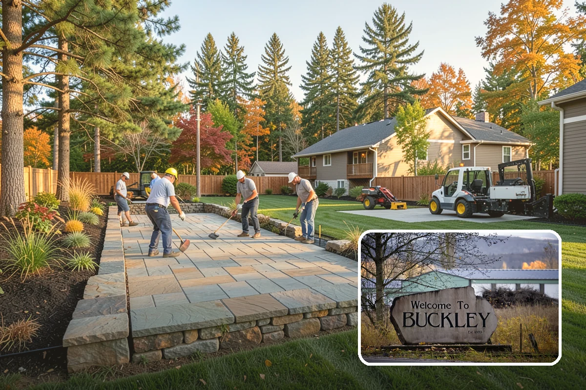 Pea Gravel Installation in Buckley, Pierce County, WA - Comfortable, barefoot-friendly surface for patios and paths