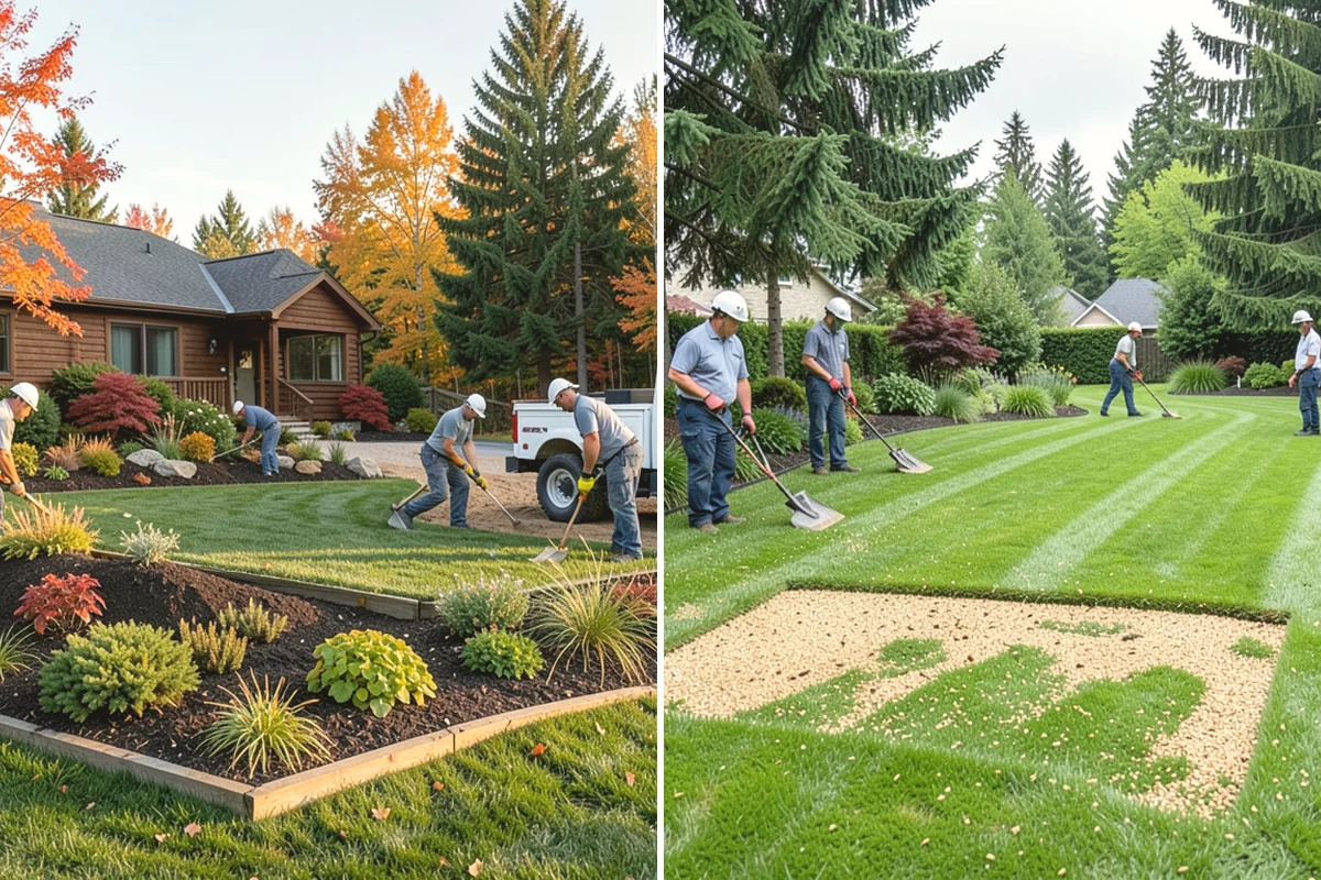 Pea Gravel Installation in Burlington, Skagit County, WA - Grade and slope the area for positive drainage away from structures