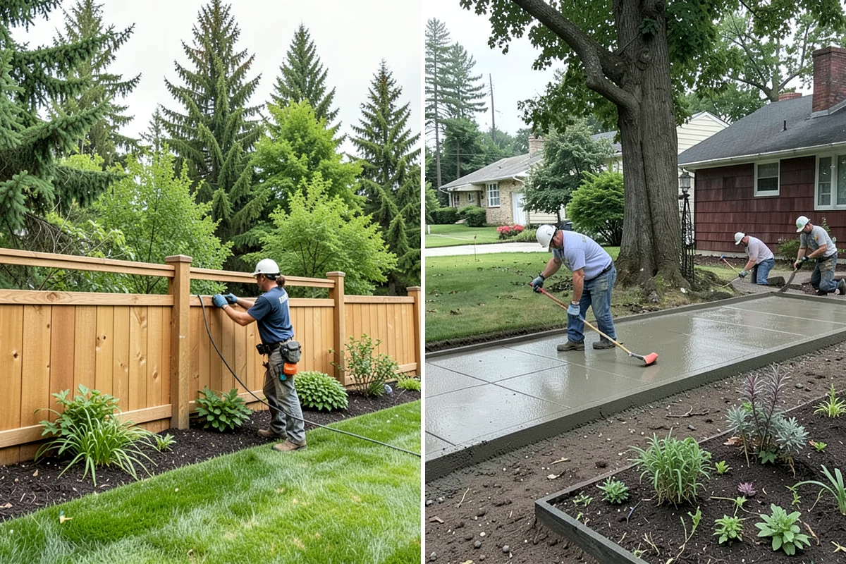 Pea Gravel Installation in Concrete, Skagit County, WA - Grade and slope the area for positive drainage away from structures
