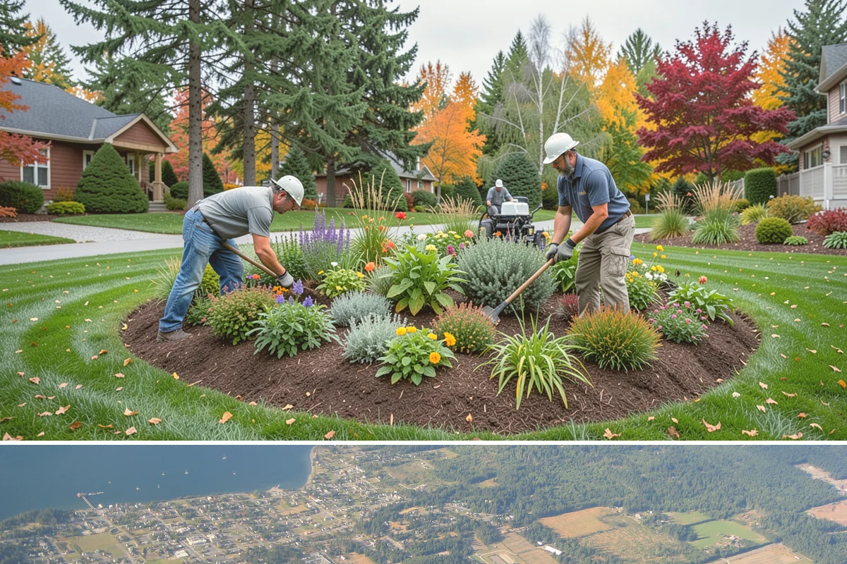 Pea Gravel Installation in Coupeville, Island County, WA - Pea gravel installs well year-round here, though drier late-spring through early-fall days make base compaction and grading far...