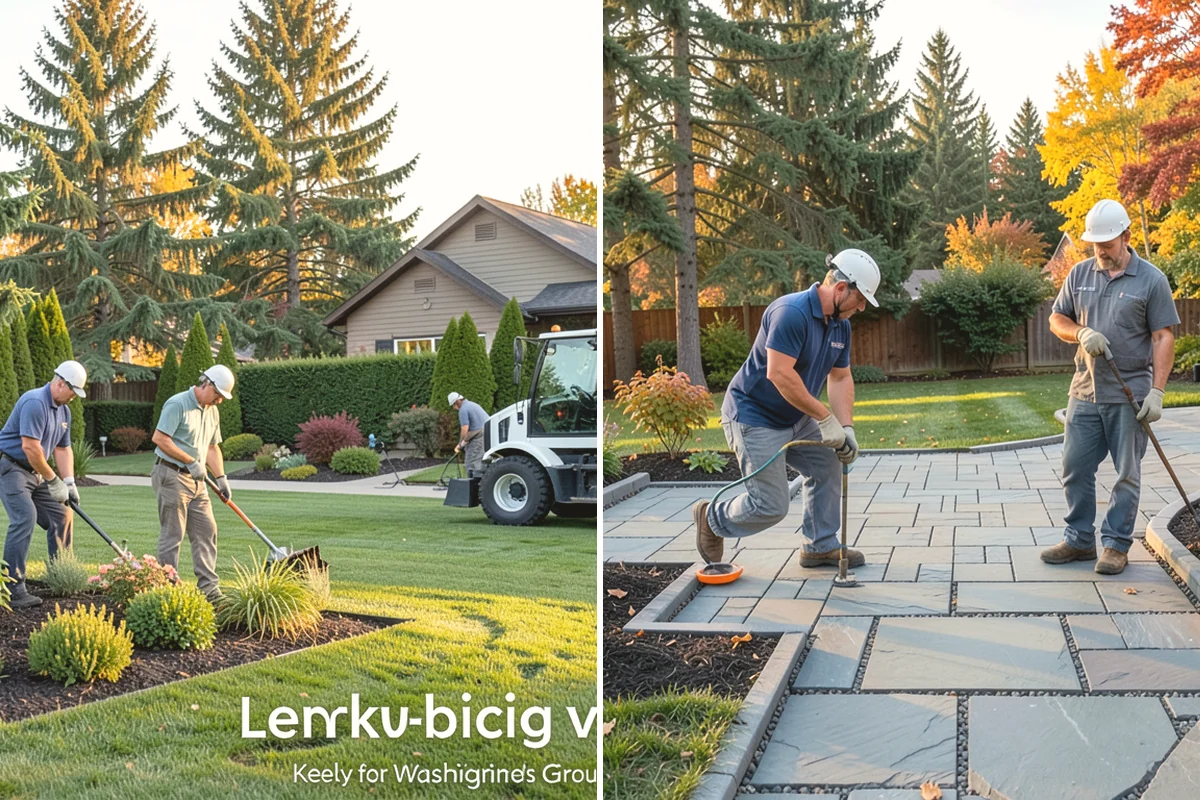 Pea Gravel Installation in Covington, King County, WA - Grade and slope the area for positive drainage away from structures