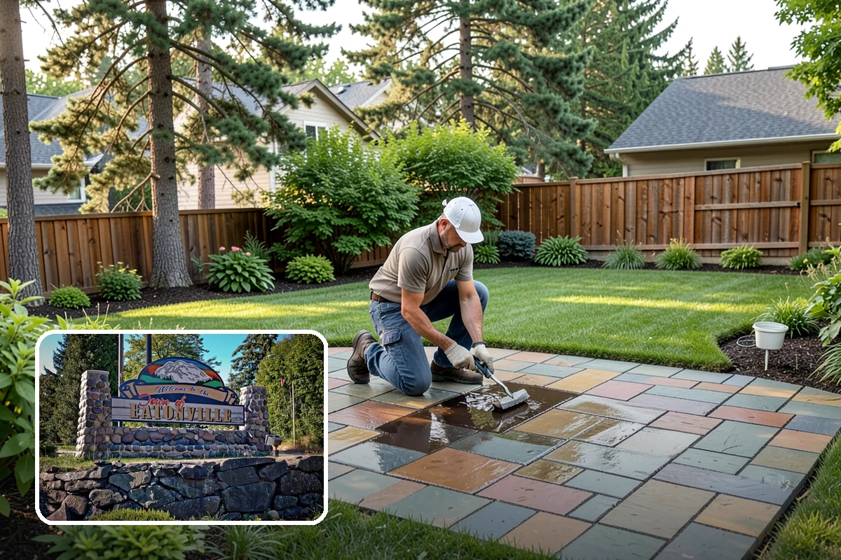 Pea Gravel Installation in Eatonville, Pierce County, WA - Comfortable, barefoot-friendly surface for patios and paths