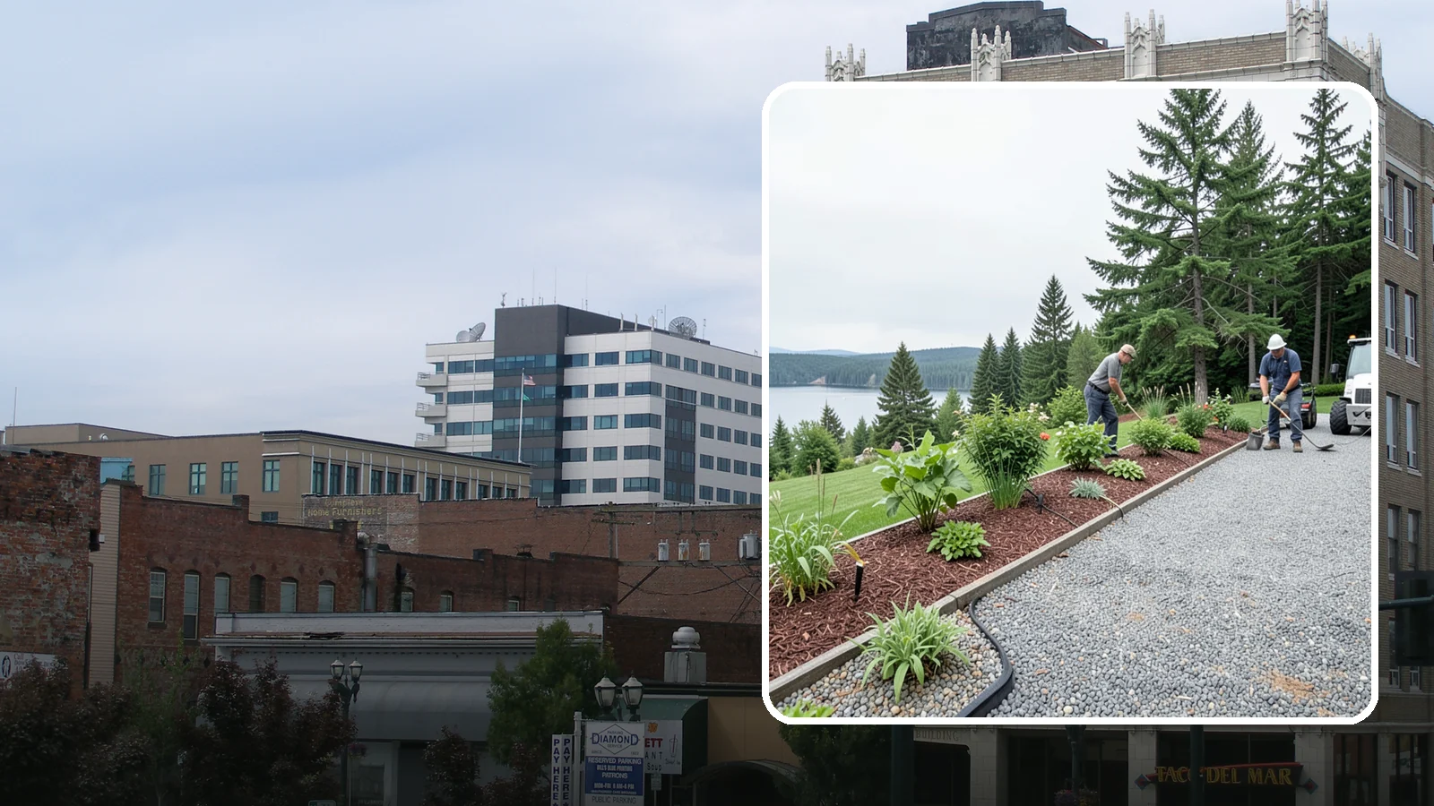Pea Gravel Installation in Everett, Snohomish County, WA - Smooth, rounded 3/8-inch stone that gives Puget Sound pathways and patios a soft, walkable finish.