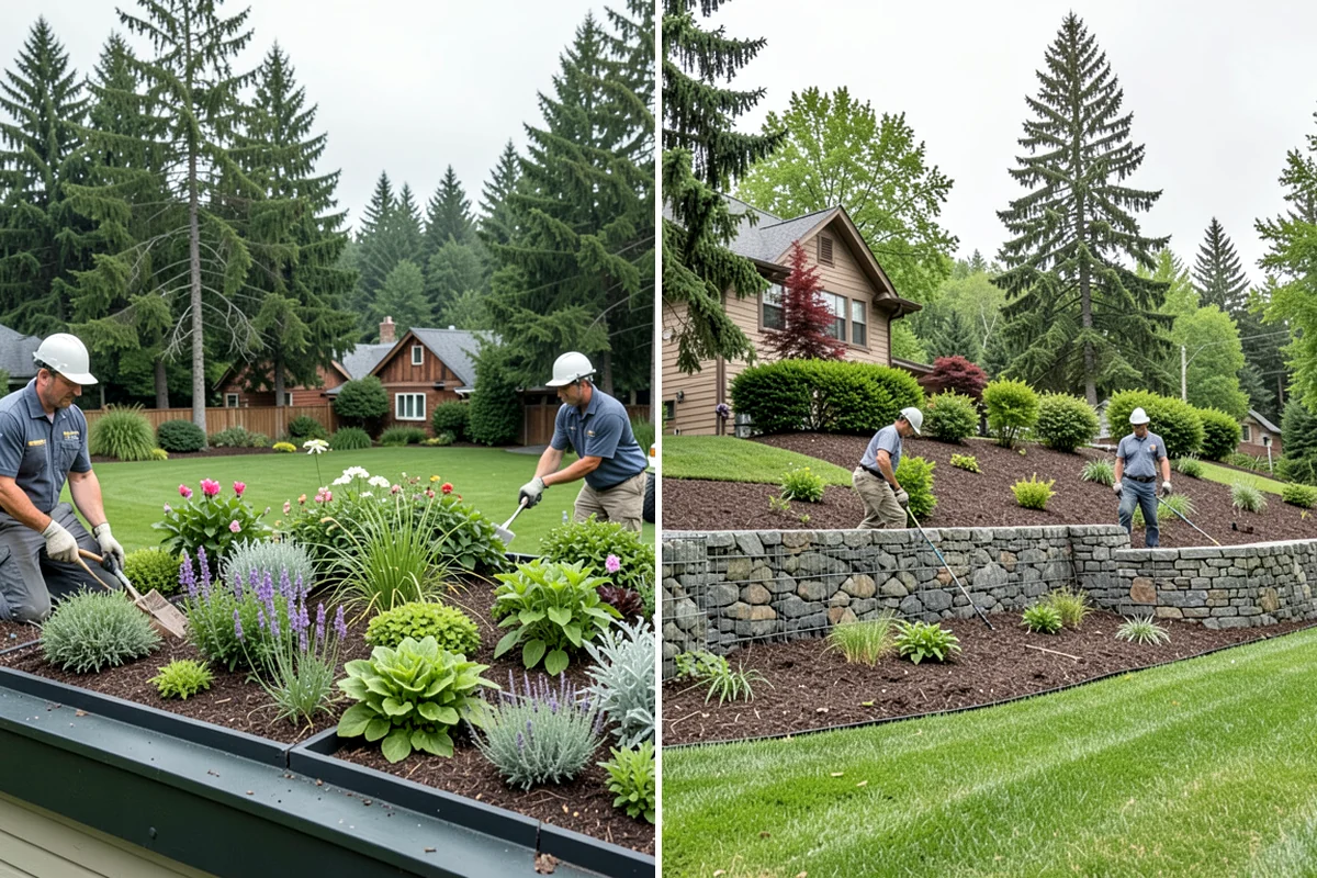 Pea Gravel Installation in Hunts Point, King County, WA - Grade and slope the area for positive drainage away from structures