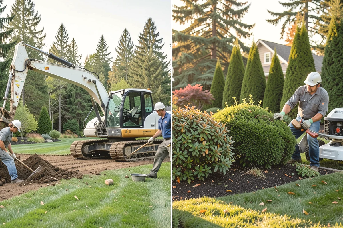 Pea Gravel Installation in Issaquah, King County, WA - Grade and slope the area for positive drainage away from structures
