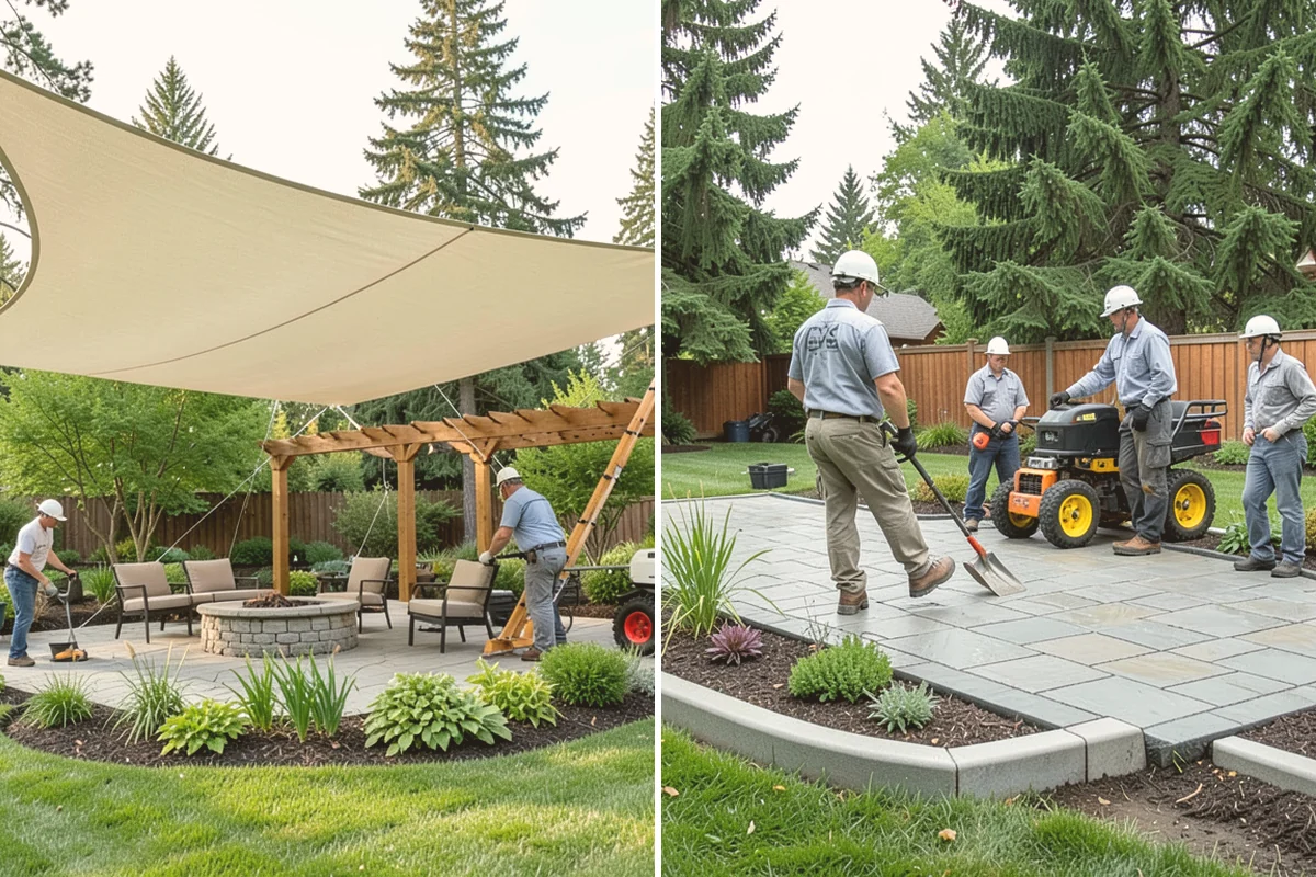 Pea Gravel Installation in Kirkland, King County, WA - Grade and slope the area for positive drainage away from structures