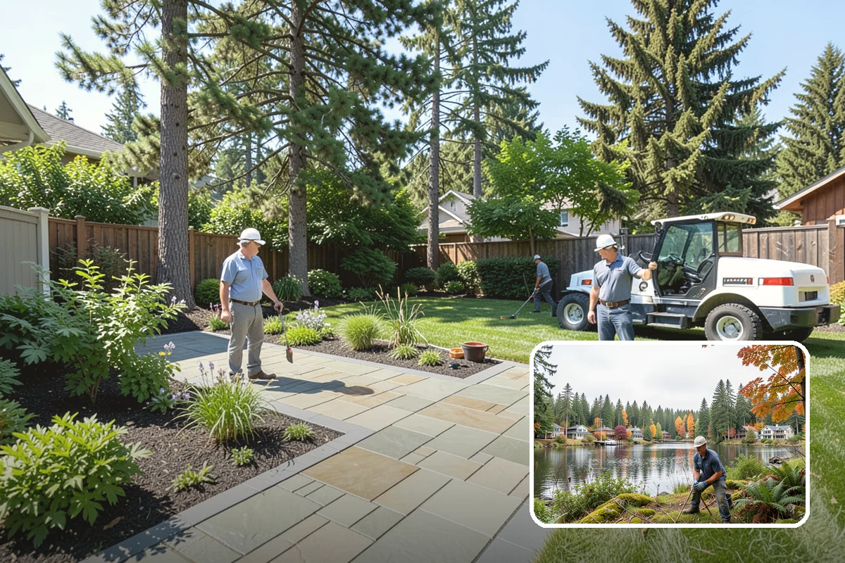 Pea Gravel Installation in La Conner, Skagit County, WA - Comfortable, barefoot-friendly surface for patios and paths