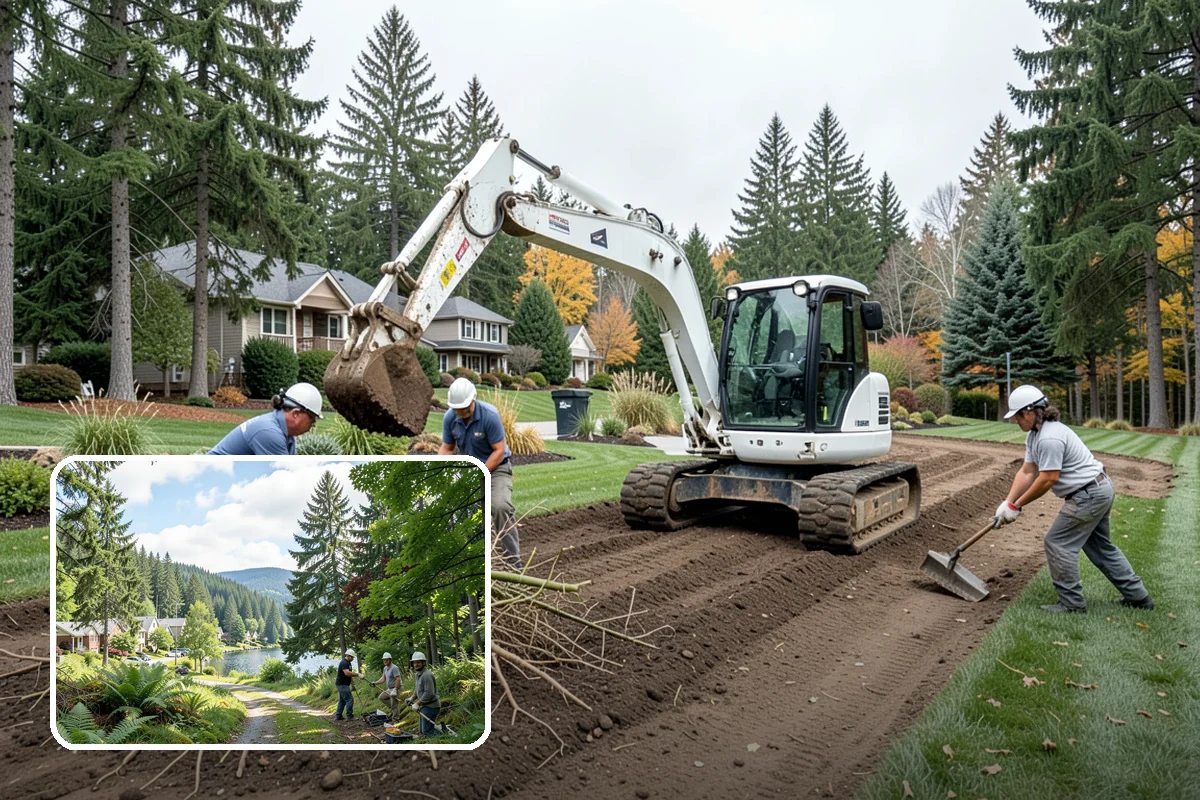 Pea Gravel Installation in Lake Forest Park, King County, WA - Comfortable, barefoot-friendly surface for patios and paths