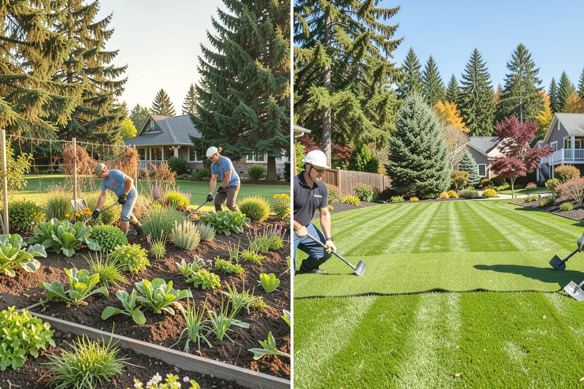 Pea Gravel Installation in Lake Stevens, Snohomish County, WA - Grade and slope the area for positive drainage away from structures