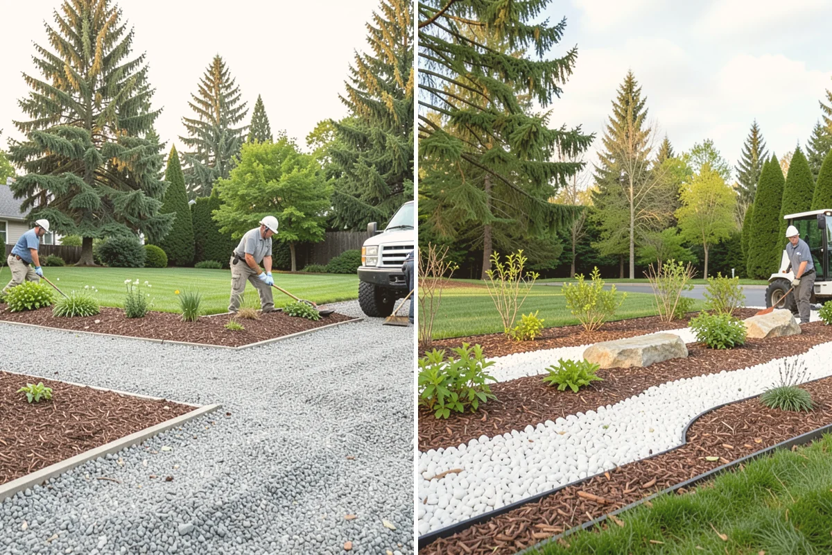 Pea Gravel Installation in Lynnwood, Snohomish County, WA - Grade and slope the area for positive drainage away from structures