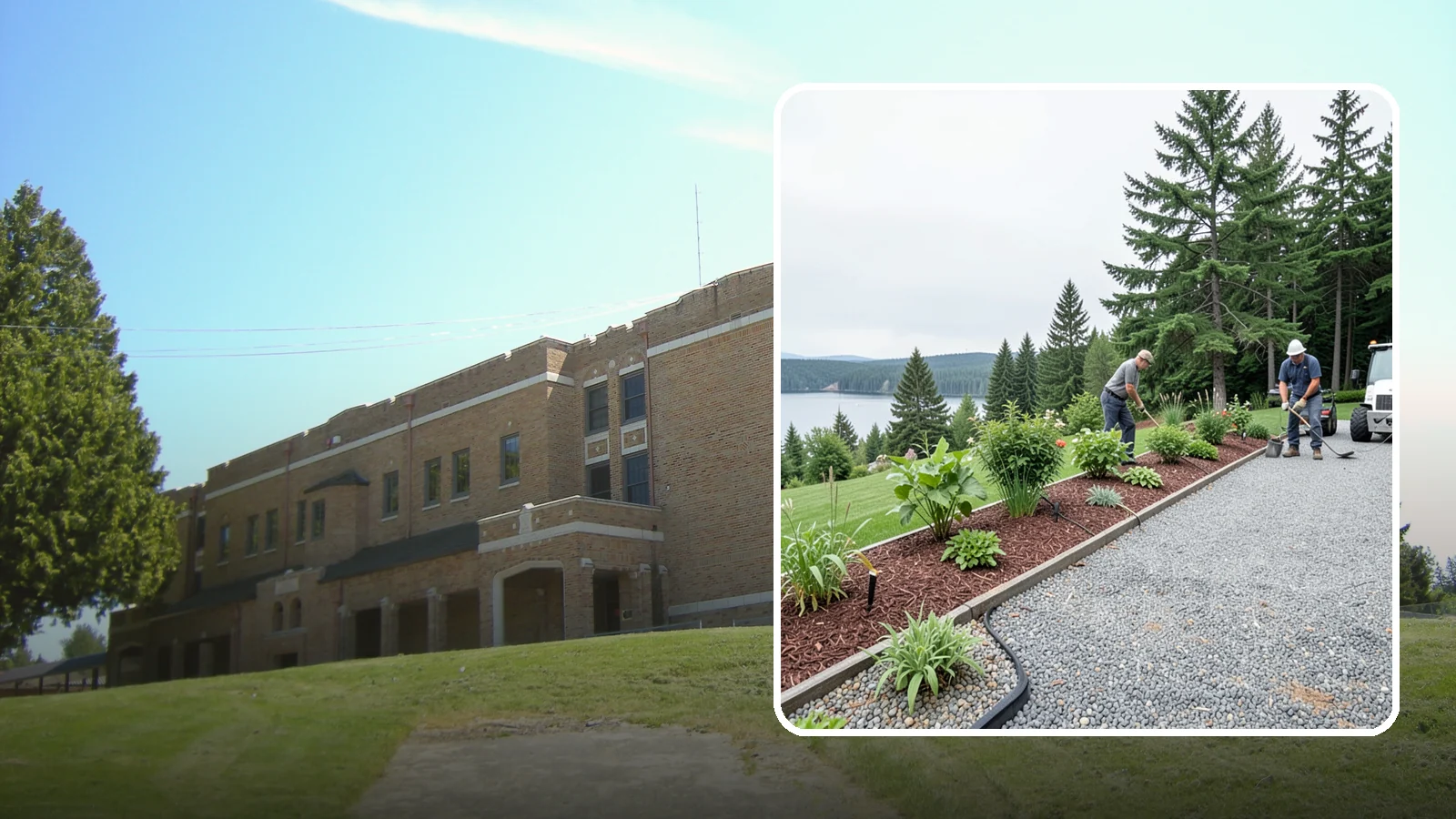 Pea Gravel Installation in Maple Valley, King County, WA - Smooth, rounded 3/8-inch stone that gives Puget Sound pathways and patios a soft, walkable finish.