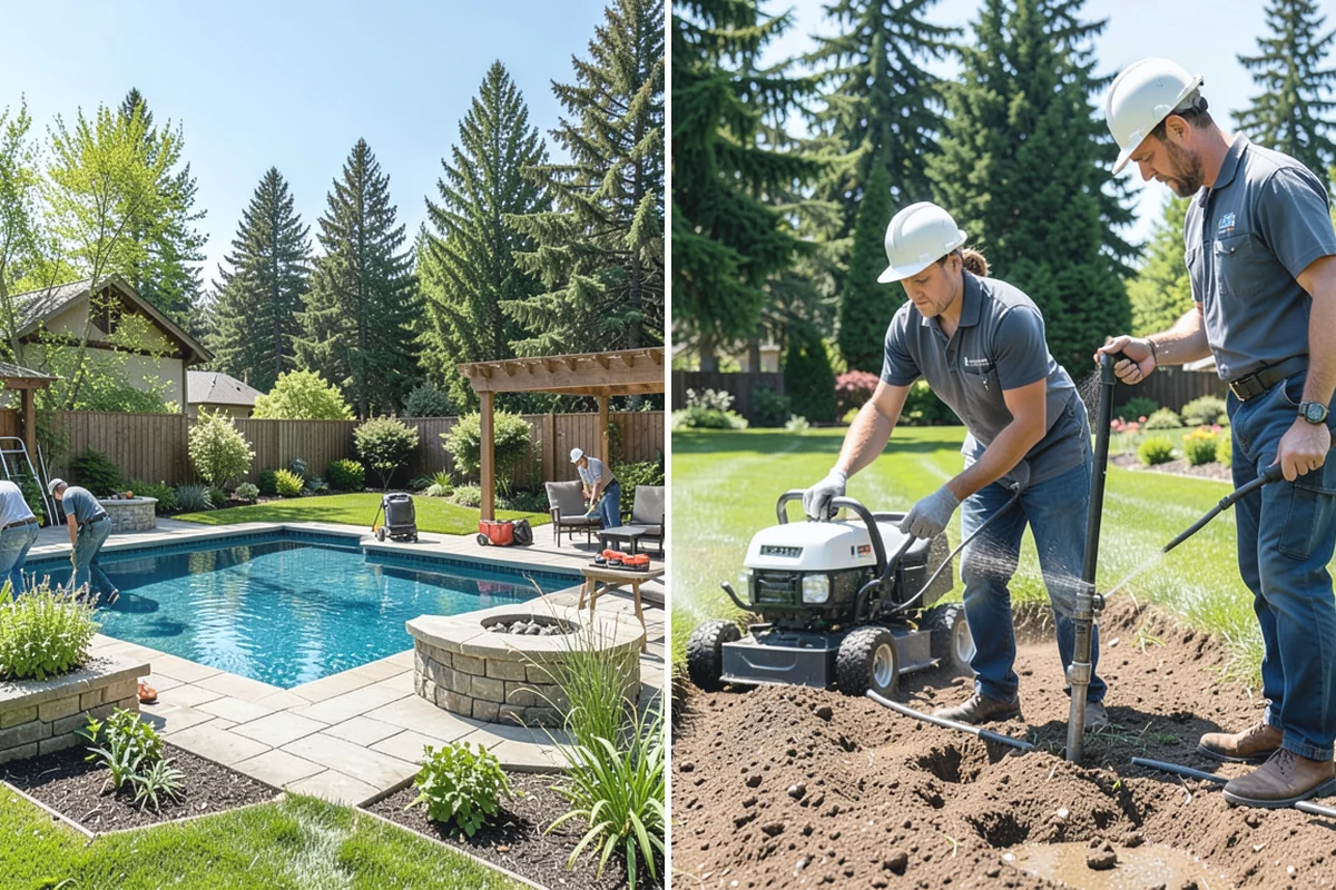 Pea Gravel Installation in Marysville, Snohomish County, WA - Grade and slope the area for positive drainage away from structures
