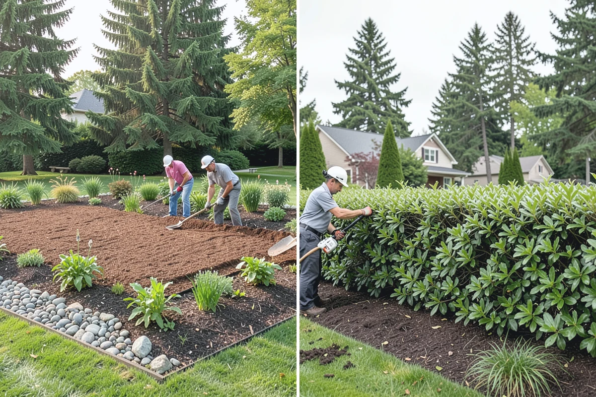 Pea Gravel Installation in Medina, King County, WA - Grade and slope the area for positive drainage away from structures