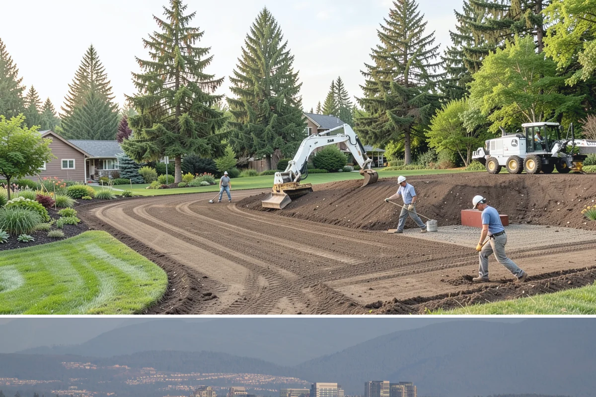 Pea Gravel Installation in Medina, King County, WA - Pea gravel installs well year-round here, though drier late-spring through early-fall days make base compaction and grading far...