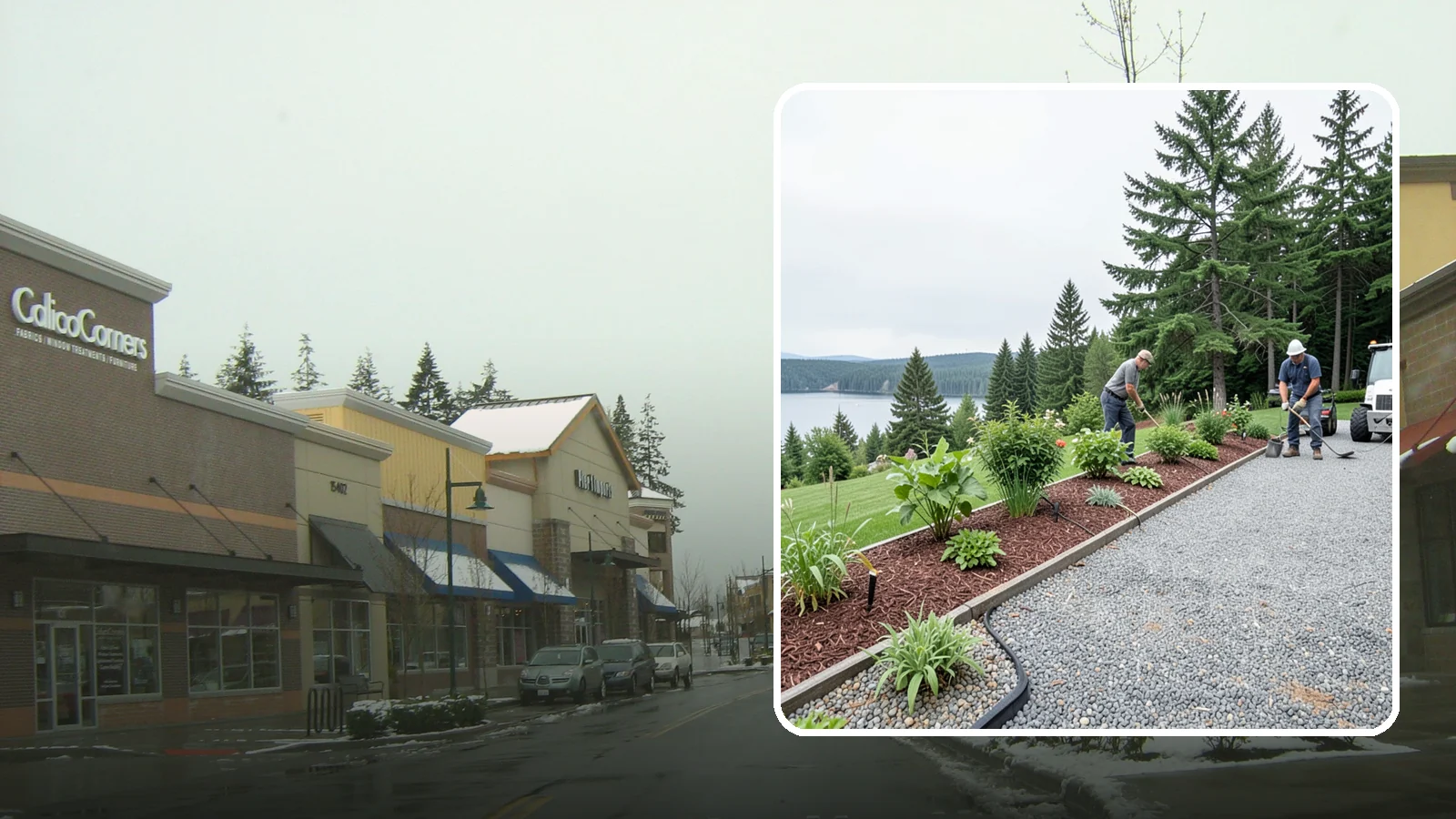 Pea Gravel Installation in Mill Creek, Snohomish County, WA - Smooth, rounded 3/8-inch stone that gives Puget Sound pathways and patios a soft, walkable finish.
