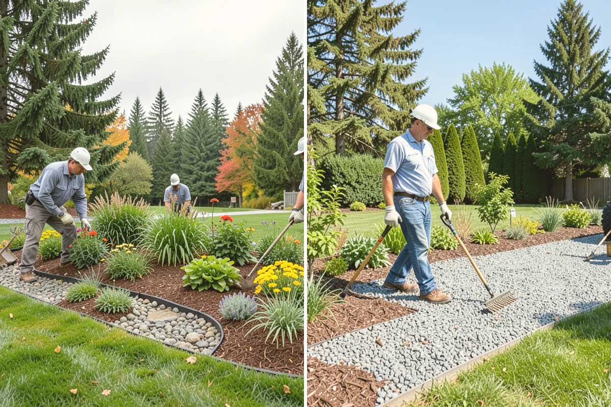 Pea Gravel Installation in Milton, King County, WA - Grade and slope the area for positive drainage away from structures