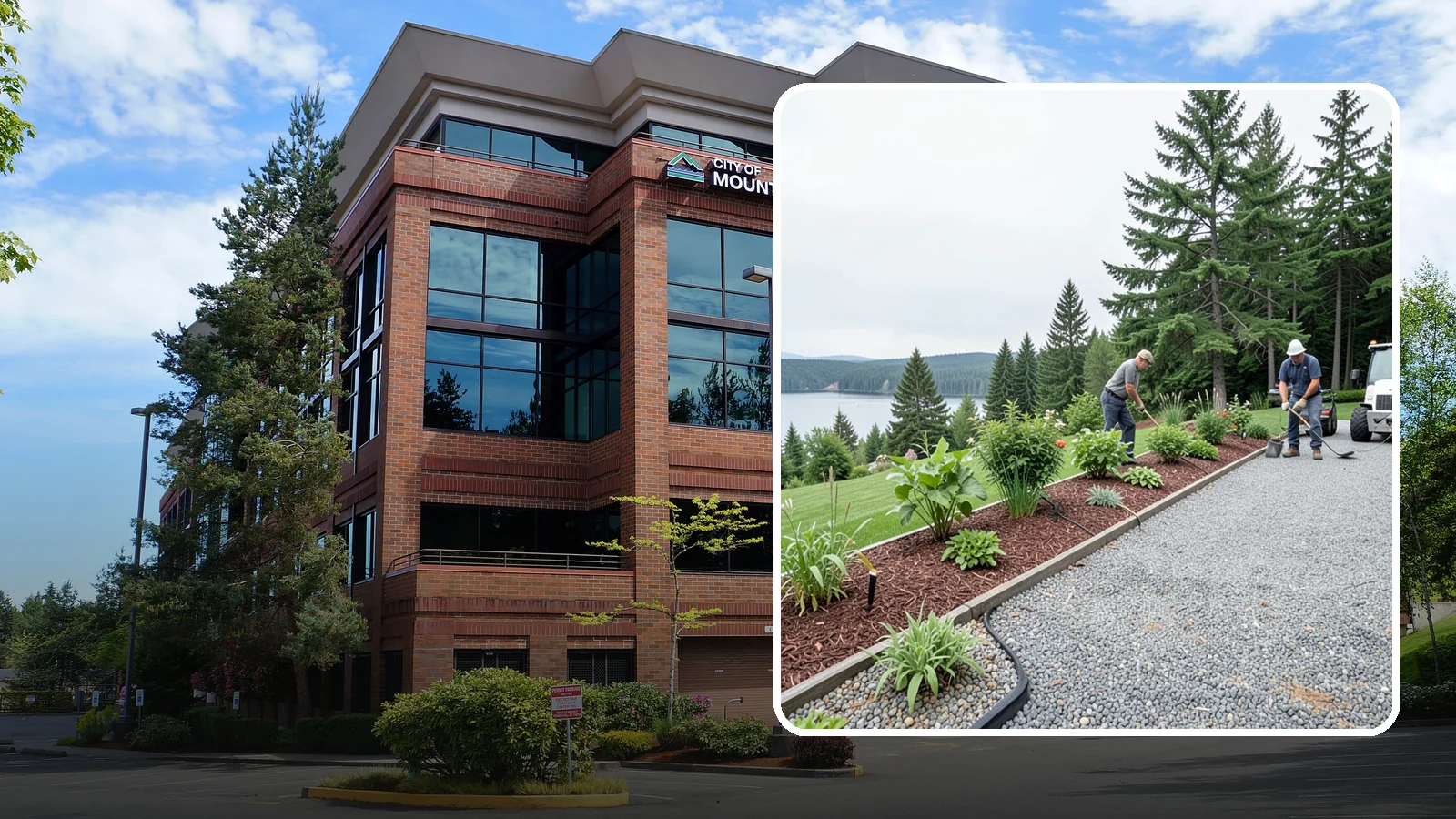 Pea Gravel Installation in Mountlake Terrace, Snohomish County, WA - Smooth, rounded 3/8-inch stone that gives Puget Sound pathways and patios a soft, walkable finish.