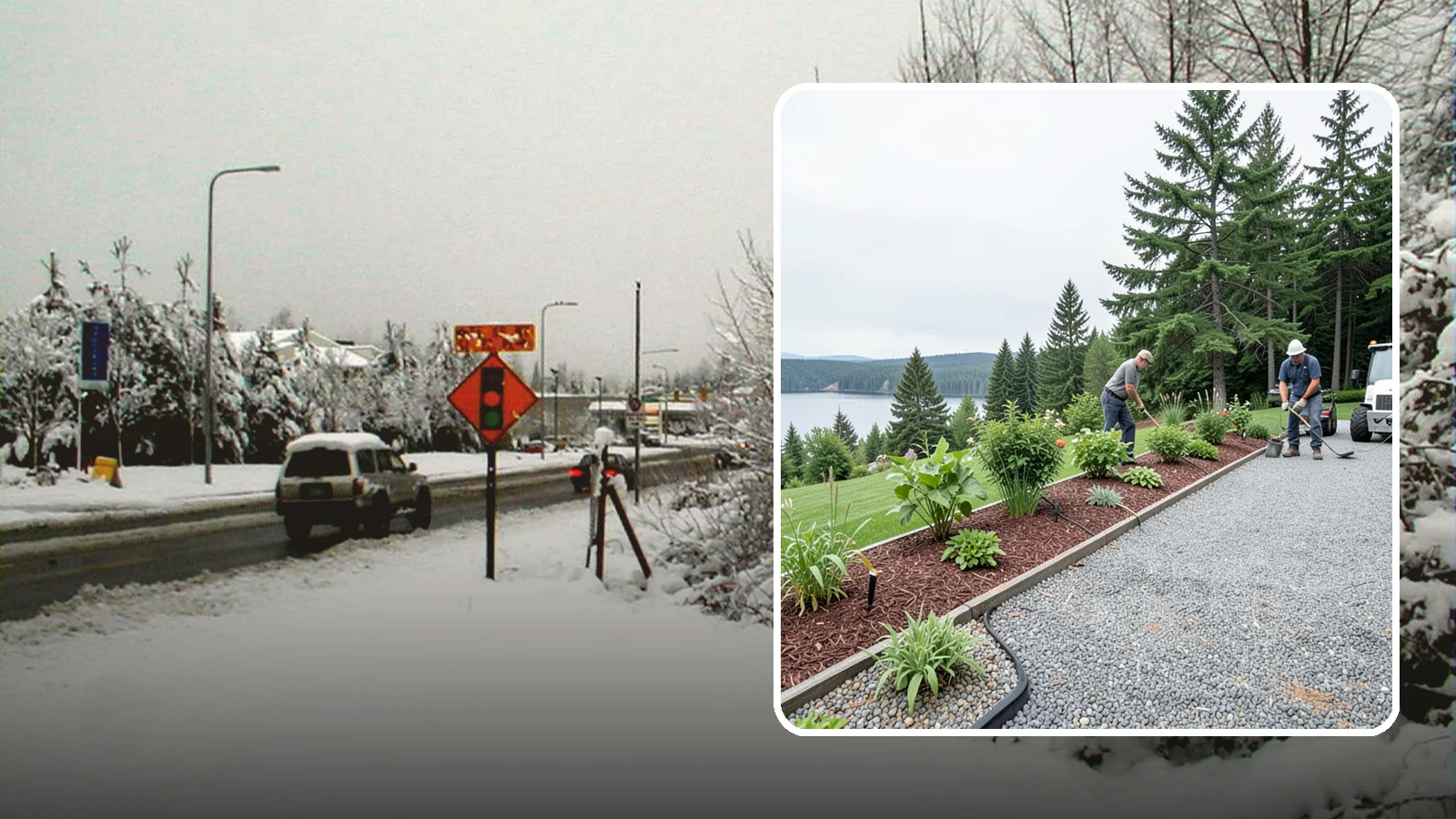 Pea Gravel Installation in Newcastle, King County, WA - Smooth, rounded 3/8-inch stone that gives Puget Sound pathways and patios a soft, walkable finish.