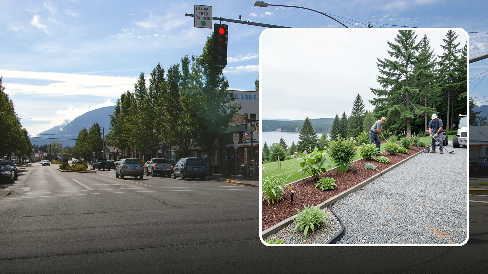 Pea Gravel Installation in North Bend, King County, WA - Smooth, rounded 3/8-inch stone that gives Puget Sound pathways and patios a soft, walkable finish.