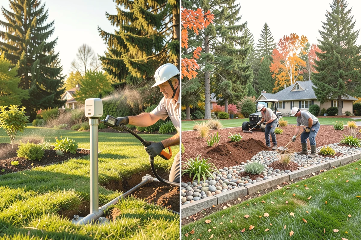Pea Gravel Installation in North Bend, King County, WA - Grade and slope the area for positive drainage away from structures