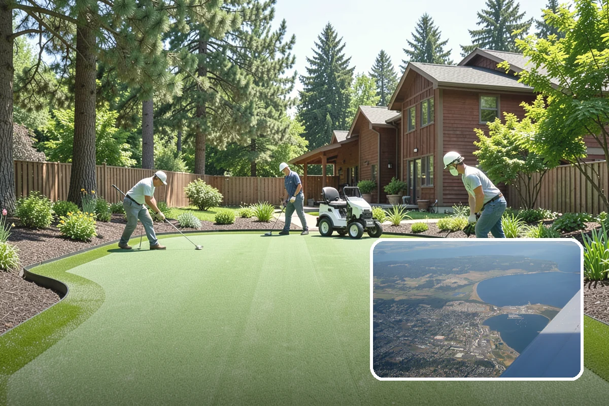 Pea Gravel Installation in Oak Harbor, Island County, WA - Comfortable, barefoot-friendly surface for patios and paths