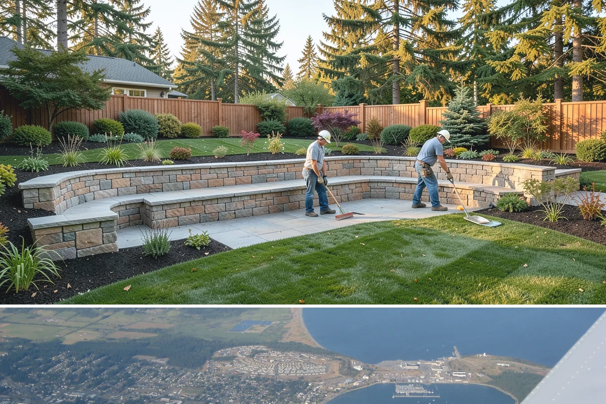 Pea Gravel Installation in Oak Harbor, Island County, WA - Pea gravel installs well year-round here, though drier late-spring through early-fall days make base compaction and grading far...