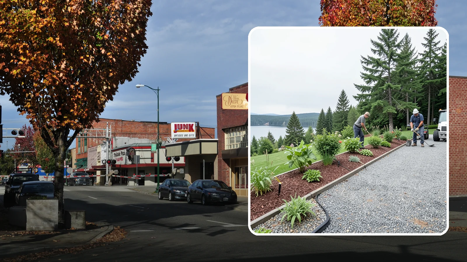 Pea Gravel Installation in Puyallup, Pierce County, WA - Smooth, rounded 3/8-inch stone that gives Puget Sound pathways and patios a soft, walkable finish.
