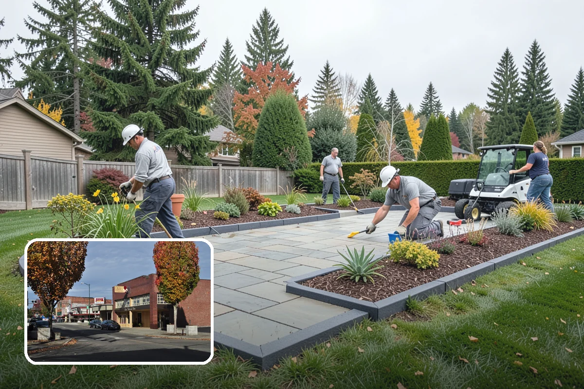 Pea Gravel Installation in Puyallup, Pierce County, WA - Comfortable, barefoot-friendly surface for patios and paths